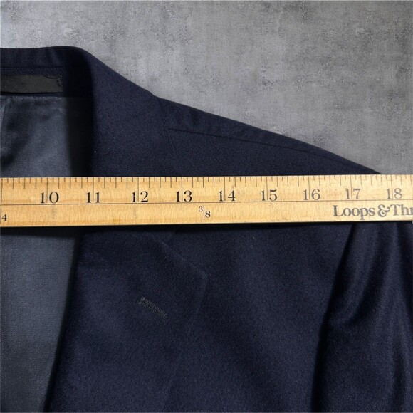CORBIN 100% Cashmere Mens Navy Blazer 42R Sport Coat 2-Button Jacket Suits - Picture 7 of 13